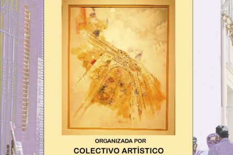 cartel exposición ventana plástica