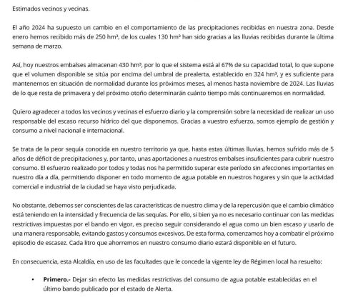 Bando Fin escasez Dos Hermanas Abr 24