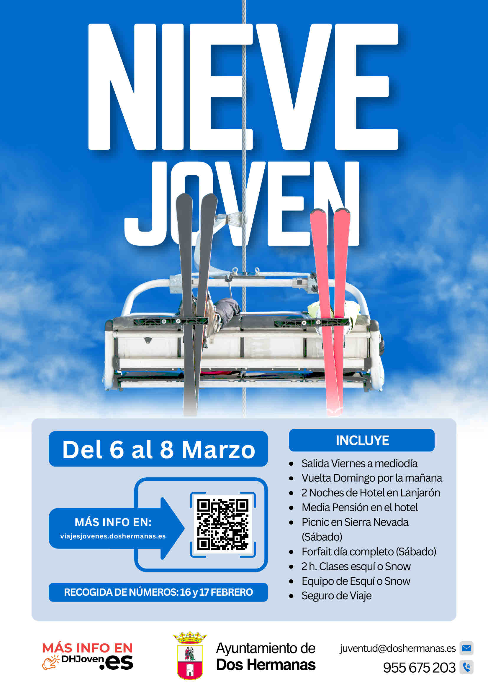 Cartel Nieve Joven 2026