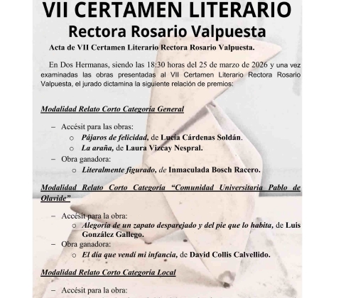 Cartel premiados 2026 con foto