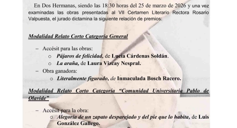 Cartel premiados 2026 con foto