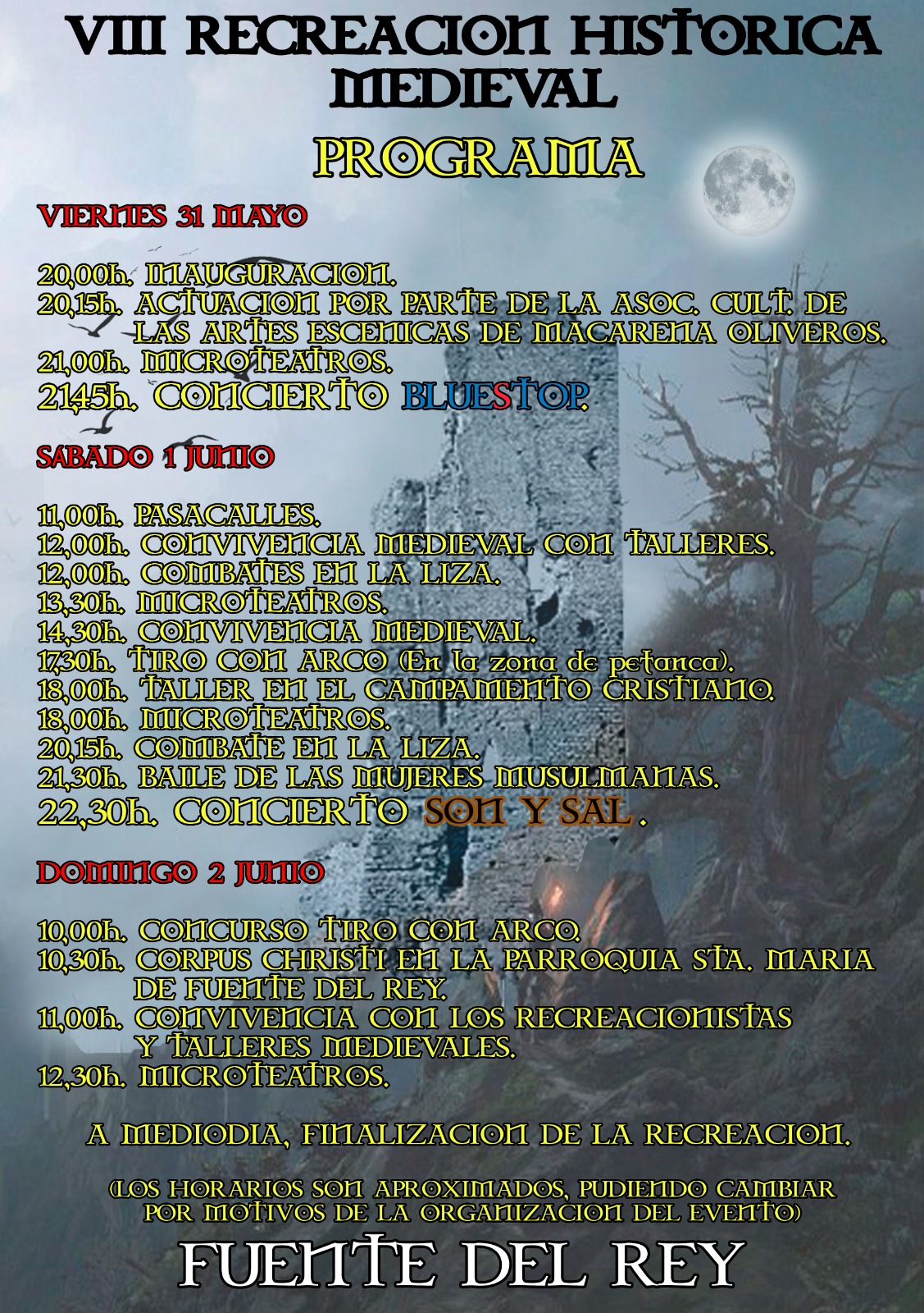actividades recreacion medieval